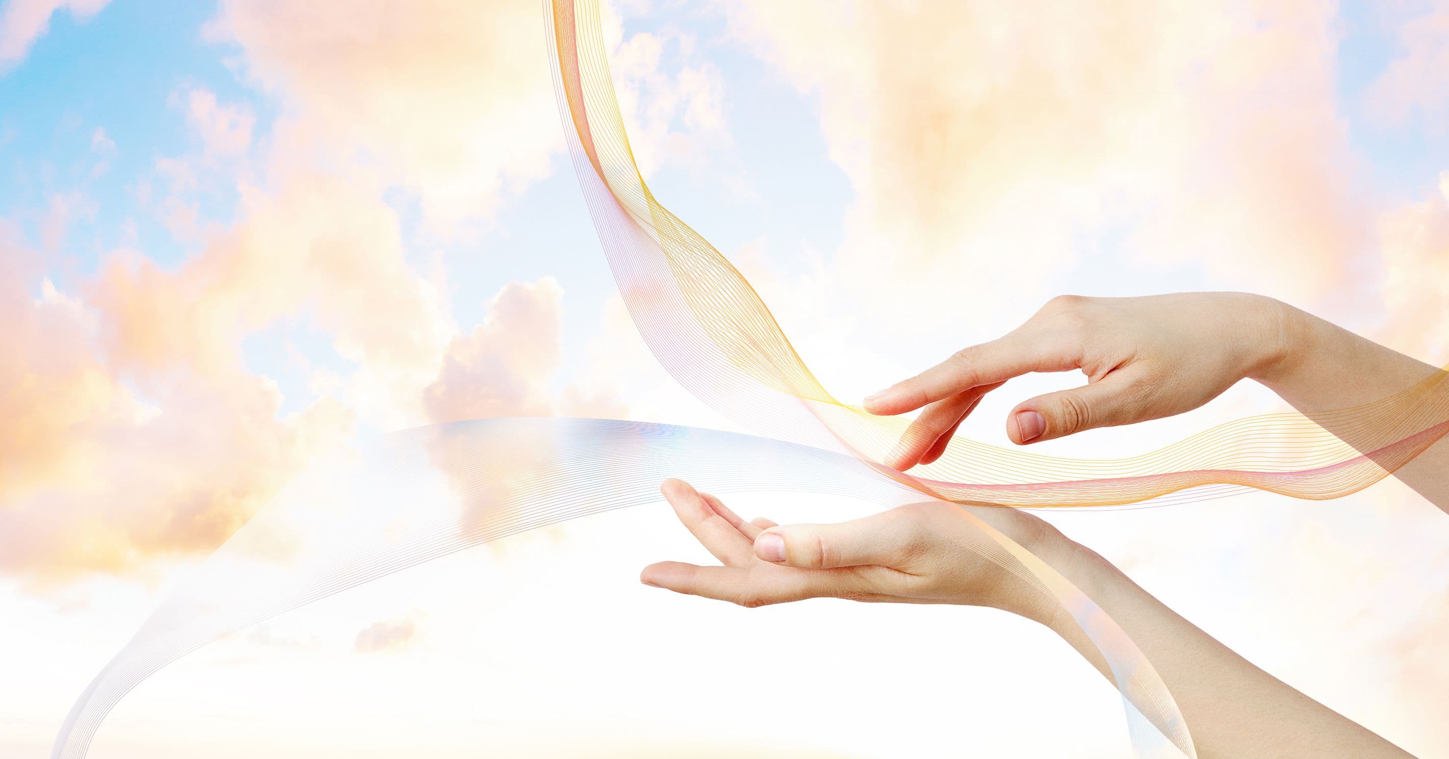 metaverse abstract hands