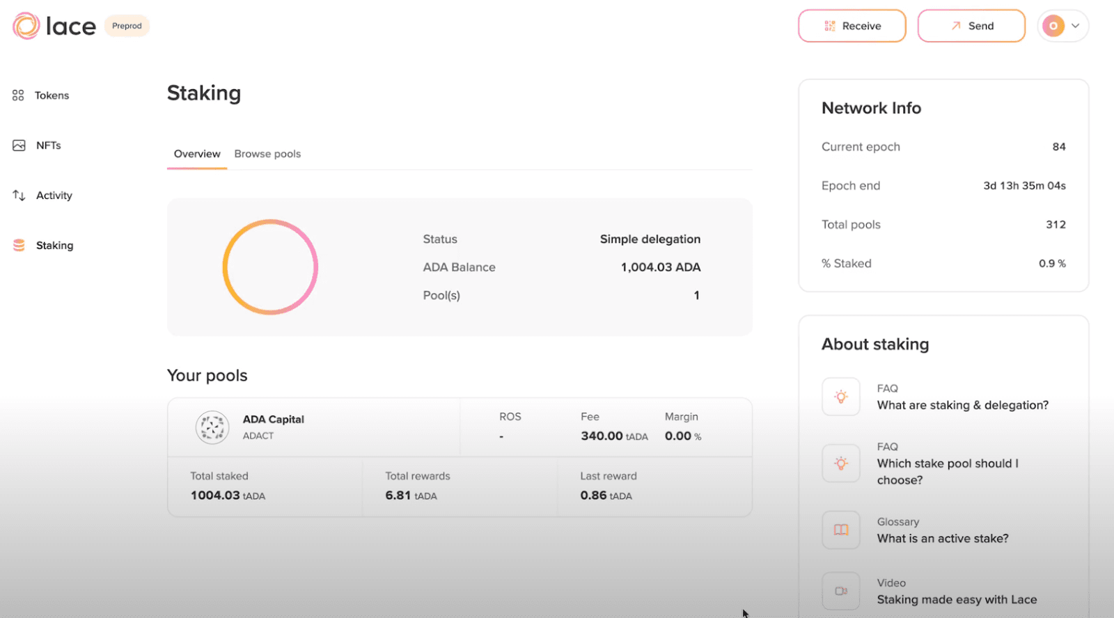 Ada Mutlib Stake your ada across multiple pools with Lace's new multi-staking ...